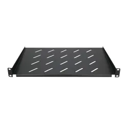 Prateleira Extralink 1U 300mm Preta, 19" para Estantes de Parede - Imagem 4