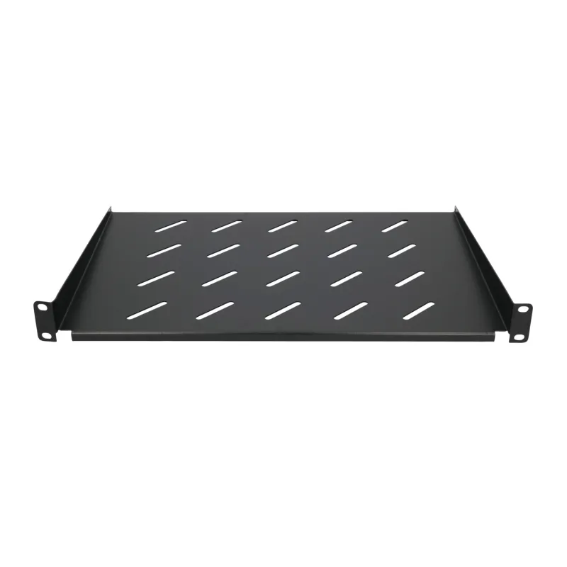 Полка Extralink 1U 300mm Черная, 19" для настенных стоек - Изображение 4
