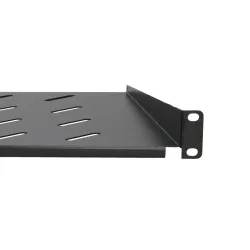Extralink 1U 300mm Schwarzes Regal, 19" für Wandmontage-Racks - Bild 5