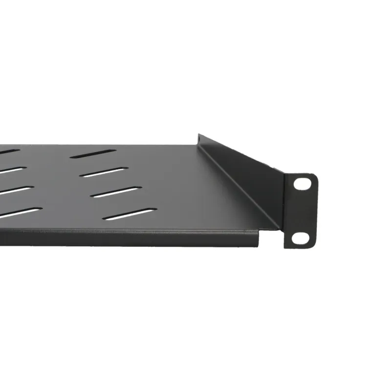 Extralink 1U 300mm Black Shelf, 19" for Wall-Mounted Racks - Image 5