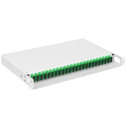 Painel de patch óptico Mantar PS 19 1U SC 24 Duplex Slide NG, retrátil sem guias, profundidade 290 mm - Imagem 3