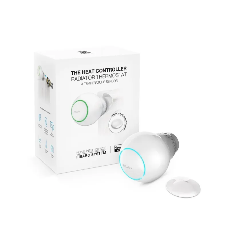 Терморегулятор Fibaro The Heat Controller Pack, Диапазон 0-40°C, Точность 0.5°C