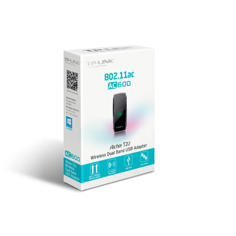 Адаптер USB WiFi TP-Link Archer T2U, AC 600, Dual Band - Изображение 3