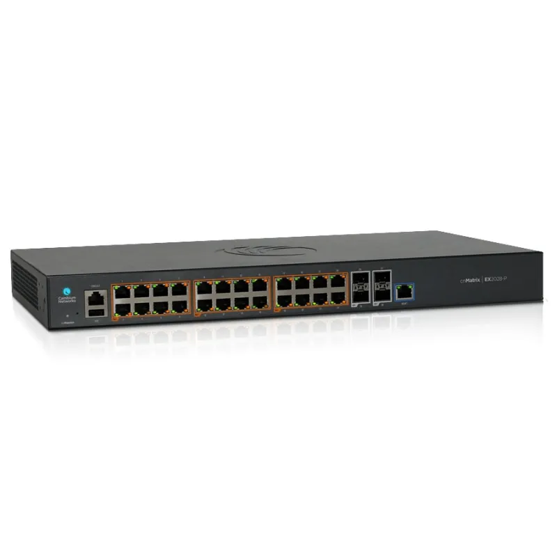 Switch Cambium L2+ cnMatrix EX2028-P, 24x RJ45 1000Mb/s PoE+, 4x SFP+, gestionado
