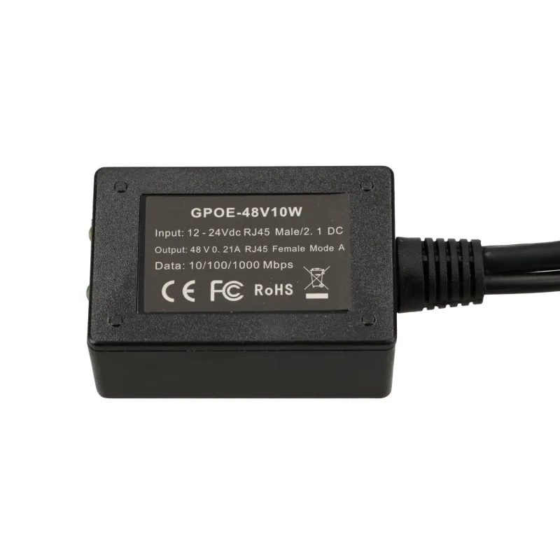 Extralink PoE Inverter 1 Port, Input 1x 1000Mb/s RJ45/Jack 10-30V, Output 48V - Image 4