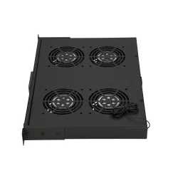 Extralink Fan Panel, 19", 4 Fan, Dik Stand Kabineleri için, Termostatlı - Görsel 3