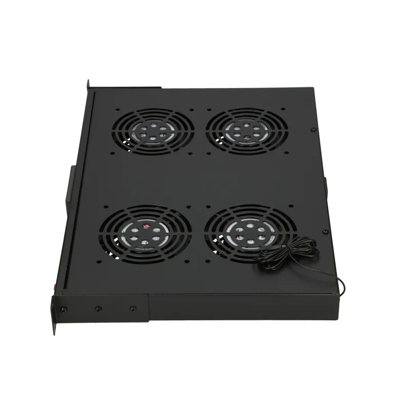 Panel de Ventiladores Extralink, 19", 4 Ventiladores, para Armarios de Pie, con Termostato - Imagen 3