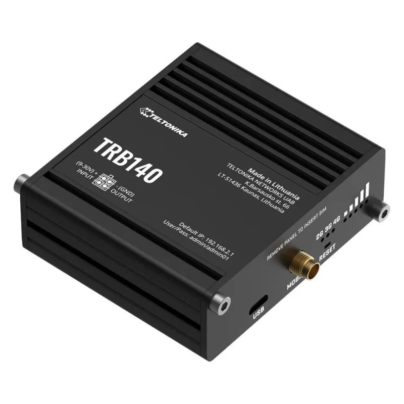 Enrutador Industrial, Puerta IoT LTE Teltonika TRB140, Cat 4, Puerta LTE - Imagen 2