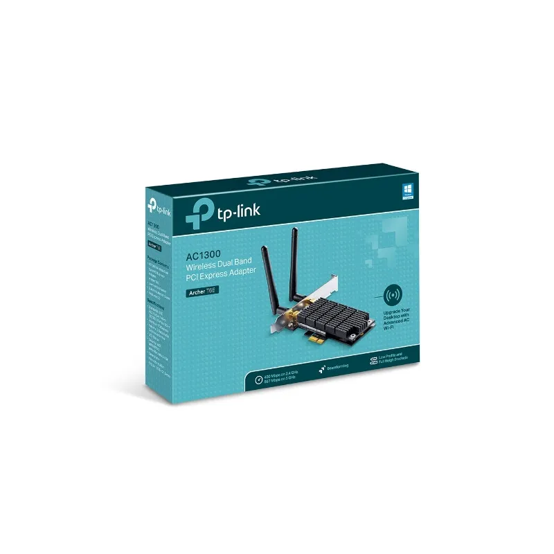 Сетевая карта WiFi TP-Link Archer T6E, AC1300, PCI Express, Два Диапазона - Изображение 4