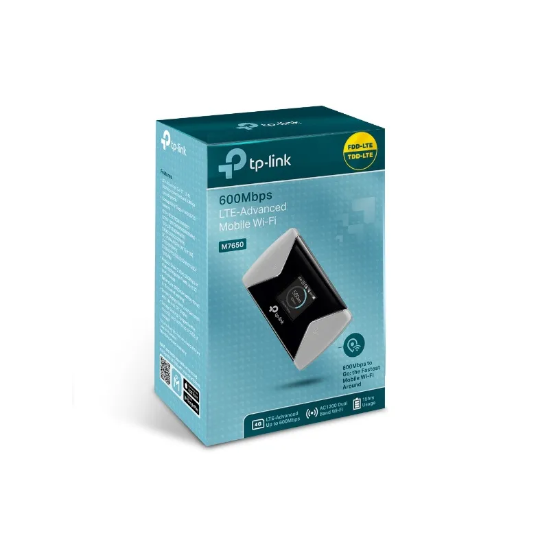 LTE-модем TP-Link M7650, Dual Band, 600Mb/s, 1x SIM, 1x microSD - Изображение 2