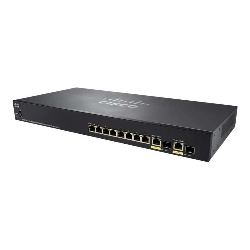 Switch Cisco SG355-10P, 10x 1000Mb/s PoE, 62W, 2x Combo (RJ45/SFP) - Immagine 2