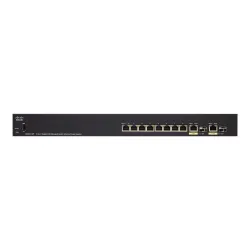 Switch Cisco SG355-10P, 10x 1000Mb/s PoE, 62W, 2x Combo (RJ45/SFP) - Immagine 3