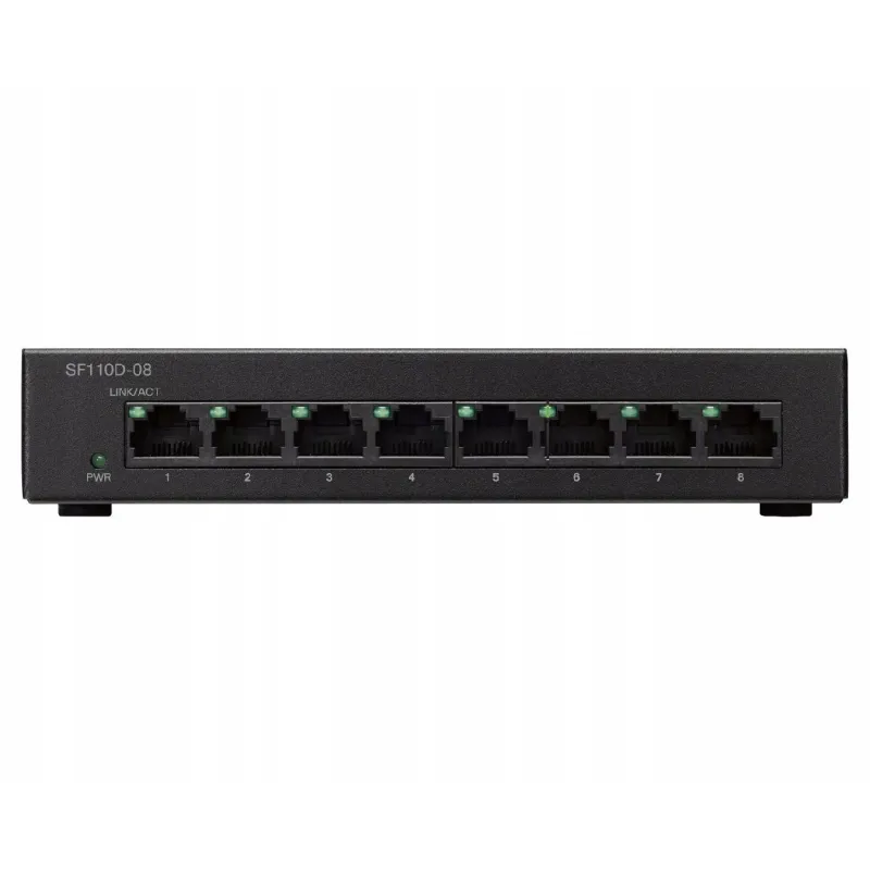 Cisco SF110D-08 Switch, 8x 100Mb/s, Desktop-Gehäuse - Bild 2