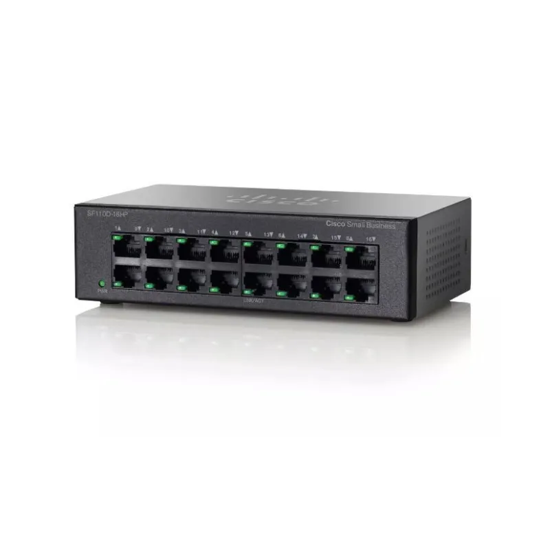 Cisco SF110D-16 | Switch | 16x 100Mb/s, Obudowa Desktop - Zdjęcie 2