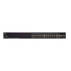 Switch PoE Cisco SG350X-24P, 24x Gigabit RJ45 PoE, 2x 10G Combo (RJ45/SFP+), 2x SFP+, 192W PoE, Apilable - Imagen 2