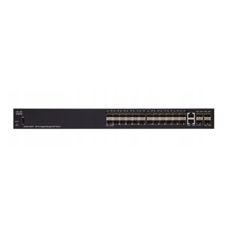 Switch Cisco SG350-28SFP Gestito, 24x SFP, 2x Combo (RJ45/SFP) + 2x SFP - Immagine 2
