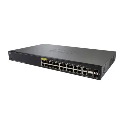 Коммутатор PoE Cisco SG350-28MP, 24x 1000Mb/s PoE, 382W, 2x Combo(RJ45/SFP) + 2x SFP, Управляемый - Изображение 3