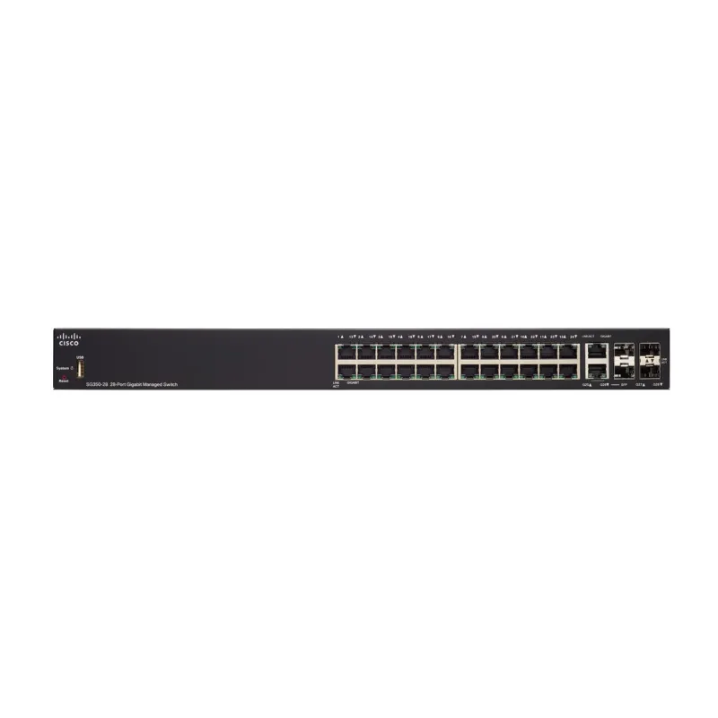 Cisco SG350-28 Switch, 24x 1000Mb/s, 2x Combo(RJ45/SFP) + 2x SFP, Verwaltbar - Bild 2