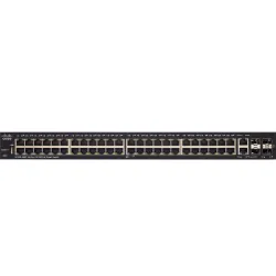 Cisco SF250-48HP Switch, 48x 100Mb/s PoE/PoE+, 2x 1Gb/s Combo + 2x SFP, PoE 195W, Managed - Image 2