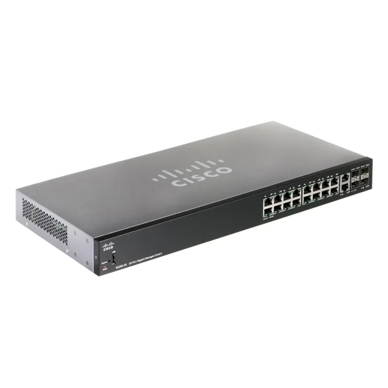 Коммутатор Cisco SG350-20, 16x 1000Mb/s, 2x Combo (RJ45/SFP) + 2x SFP, Управляемый - Изображение 2