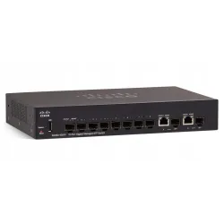 Switch Cisco SG350-10SFP, 8x SFP, 2x Combo (RJ45/SFP),...