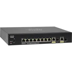 Switch PoE Cisco SG350-10P, 8x 1000Mb/s PoE, 62W, 2x Combo (RJ45/SFP), Gestionado - Imagen 2