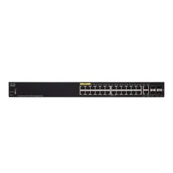 Switch Cisco SF350-24P, 24x 100Mb/s PoE, 185W, 2x Combo (RJ45/SFP) + 2x SFP, Gestito - Immagine 3
