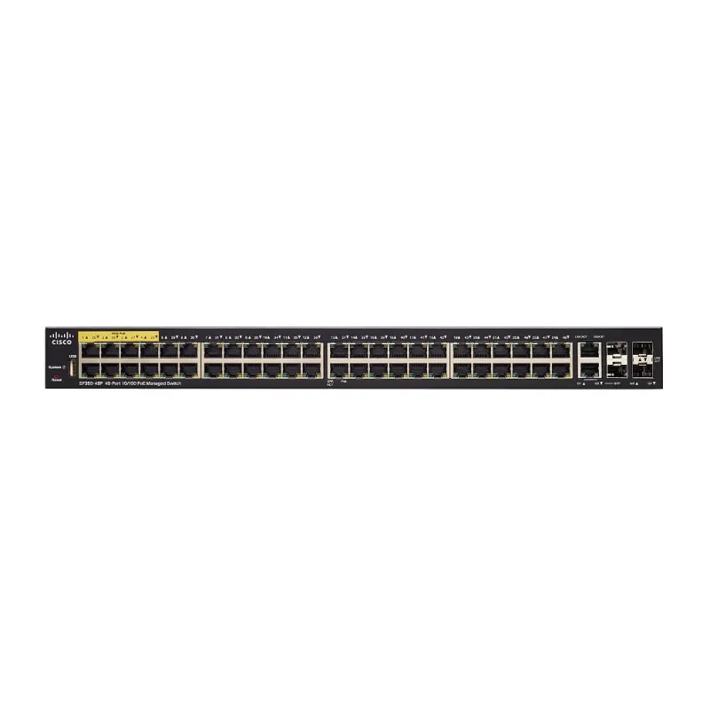Cisco SF350-48P Switch, 48x 100Mb/s PoE, 382W, 2x Combo(RJ45/SFP) + 2x SFP, Verwaltbar - Bild 2