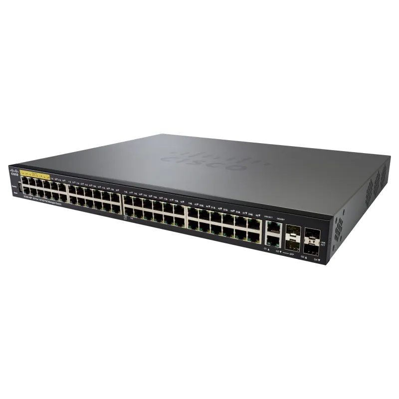 Cisco SF350-48P Switch, 48x 100Mb/s PoE, 382W, 2x Combo(RJ45/SFP) + 2x SFP, Verwaltbar - Bild 3