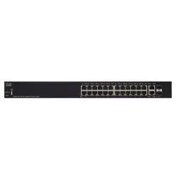 Cisco SG250-26P | Switch PoE | 24x 1000Mb/s PoE/PoE+, 2x 1Gb/s Combo, PoE 195W, Zarządzalny - Zdjęcie 3