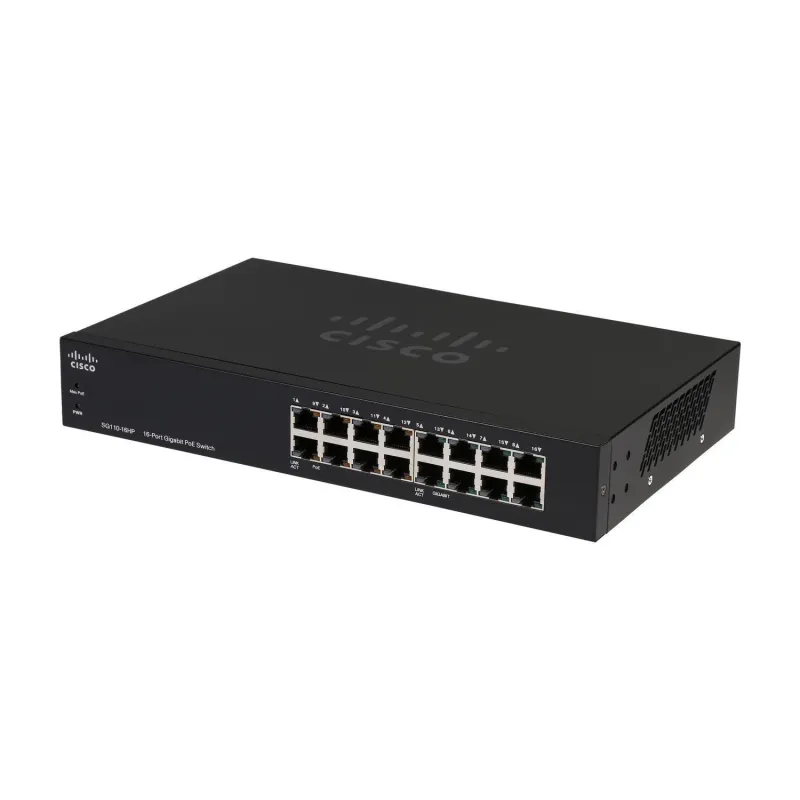 Switch Cisco SG110-16HP, 16x 1000Mb/s, 8x PoE 802.3af, Montagem em Rack - Imagem 2