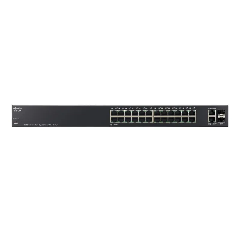 Conmutador Cisco SG220-26, 24x 1000Mb/s, 2x SFP/RJ45 Combo, Administrado, Montaje en Rack - Imagen 2