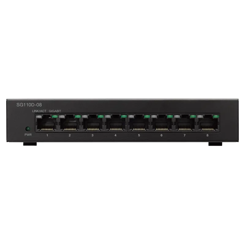 Cisco SG110D-08 Switch, 8x 1000Mb/s, Desktop Case - Image 2