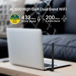 USB-адаптер WiFi TP-Link Archer T2U Plus, AC600, Двухдиапазонный, 5dBi - Изображение 2