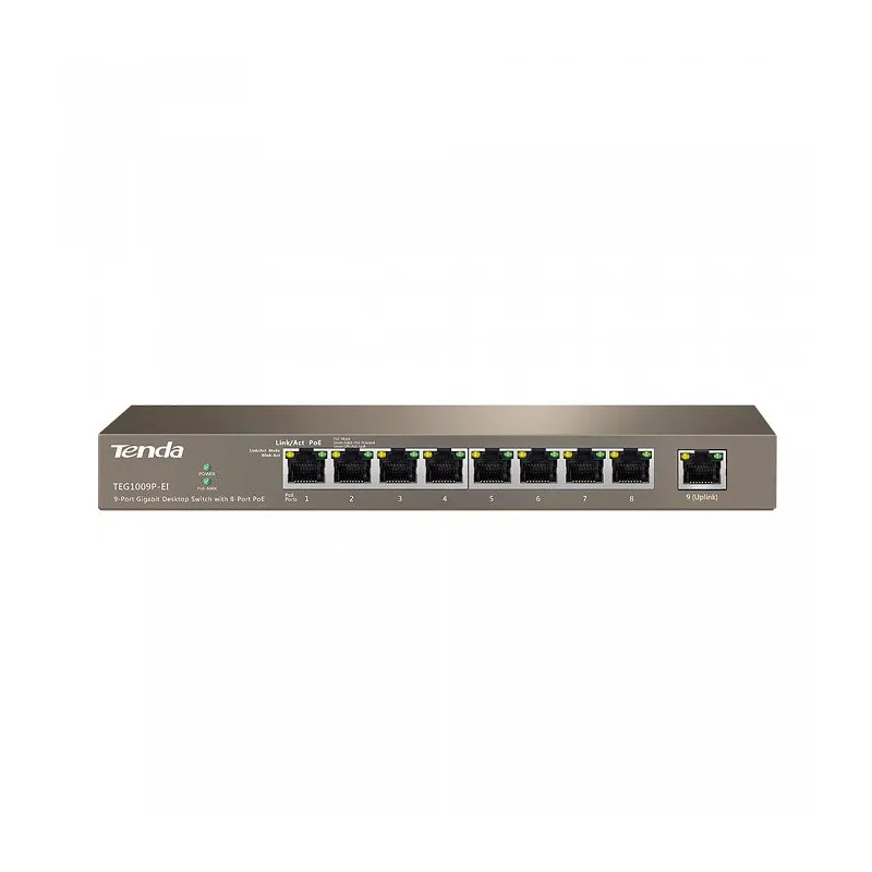 Switch Tenda TEG1009P-EI, 8x RJ45 1000Mb/s, PoE, 99W