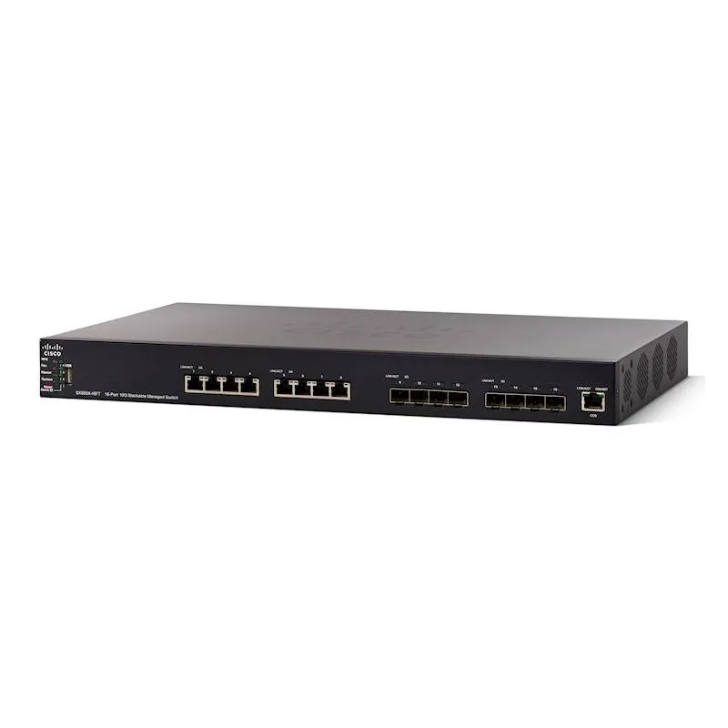Cisco SX550X-16FT Switch, 8x 10Gigabit Ethernet, 8x SFP+, Stapelbar