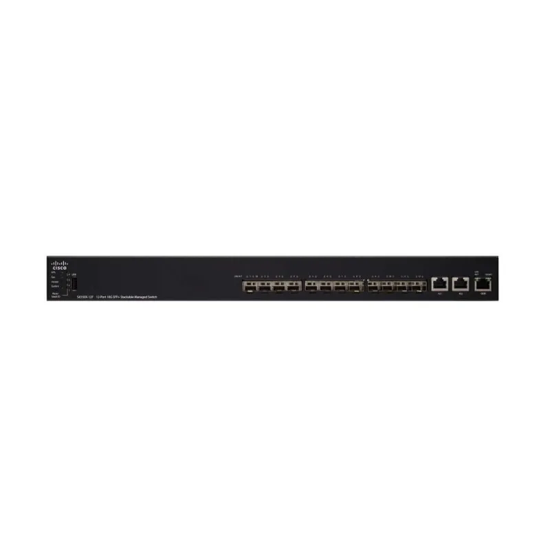 Cisco SX550X-12F Anahtar, 10x 10G SFP+, 2x 10G Combo (RJ45/SFP+), yığına alınabilir - Görsel 2