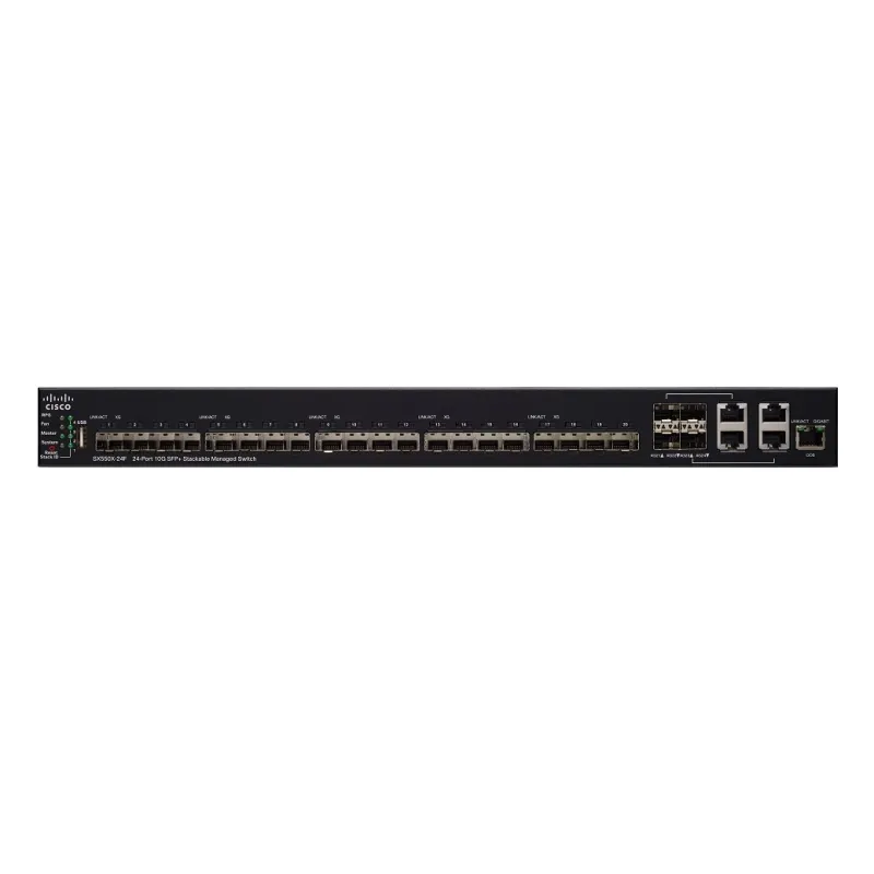Switch Cisco SX550X-24F, 20x 10G SFP+, 4x Combo 10G (RJ45/SFP+), Impilabile - Immagine 2