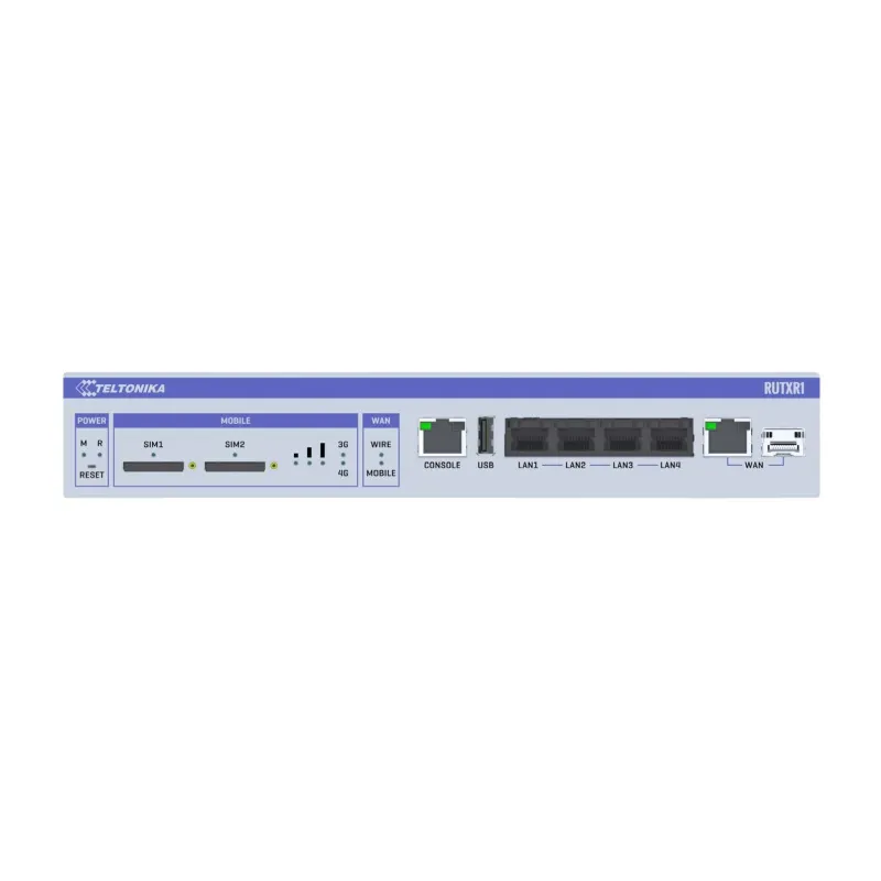 Teltonika RUTXR1 | Router LTE | LTE Cat6, WiFi Wave-2 Dual Band, Dual SIM, 1x SFP, 5x RJ45 1000Mb/s - Zdjęcie 2