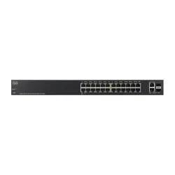 Switch Cisco SF220-24P, 24x 100Mb/s, 2x SFP/RJ45 Combo, 24x PoE, 180 W, Gestito, Montaggio Rack - Immagine 2