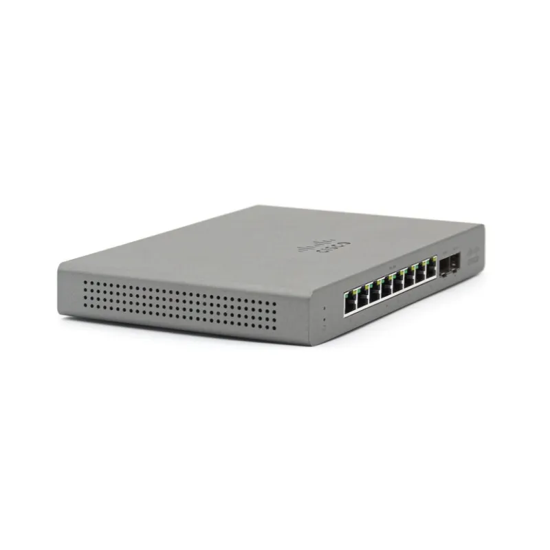 Cisco Meraki Go GS110-8P-HW-EU | Switch | 8x 1000Mb/s, 2x SFP Uplink, 8x PoE, 67W, Zarządzalny, Obudowa Rack - Zdjęcie 2