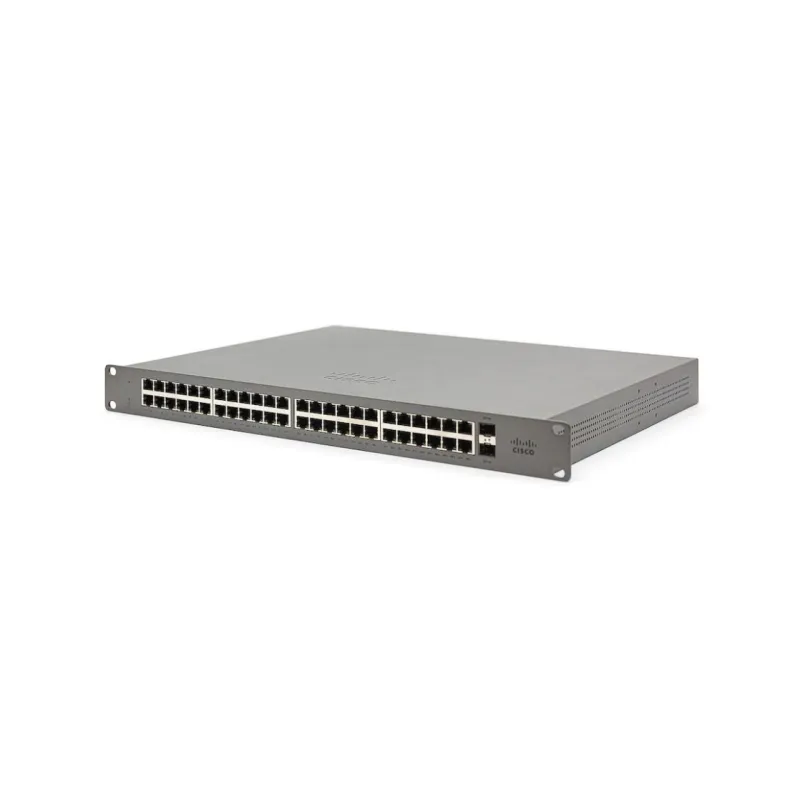 Cisco Meraki Go GS110-48P-HW-EU Anahtar, 48x 1000Mb/s, 2x SFP Uplink, 48x PoE, 370W, Yönetilebilir, Rack Montaj - Görsel 2