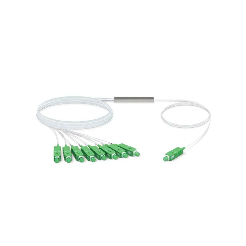 Сплиттер Ubiquiti UF-SPLITTER-8, 1:8, SC/APC, G.657A1, 0,9мм, 1,5м