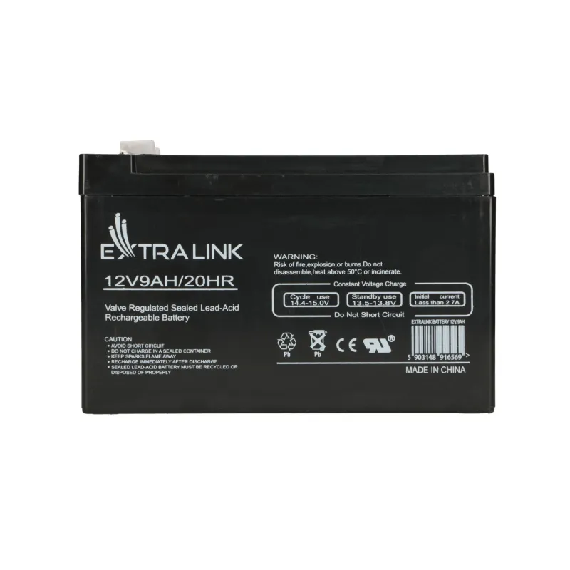 Аккумулятор Extralink AGM 12V 9Ah, необслуживаемый - Изображение 3