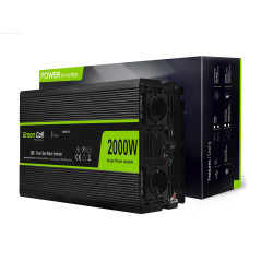 Inversor de Carro Green Cell INV11 12V 2000W Seno Puro