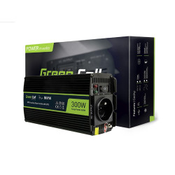 Inversor de Carro Green Cell INV14 24V, 300W, Onda...