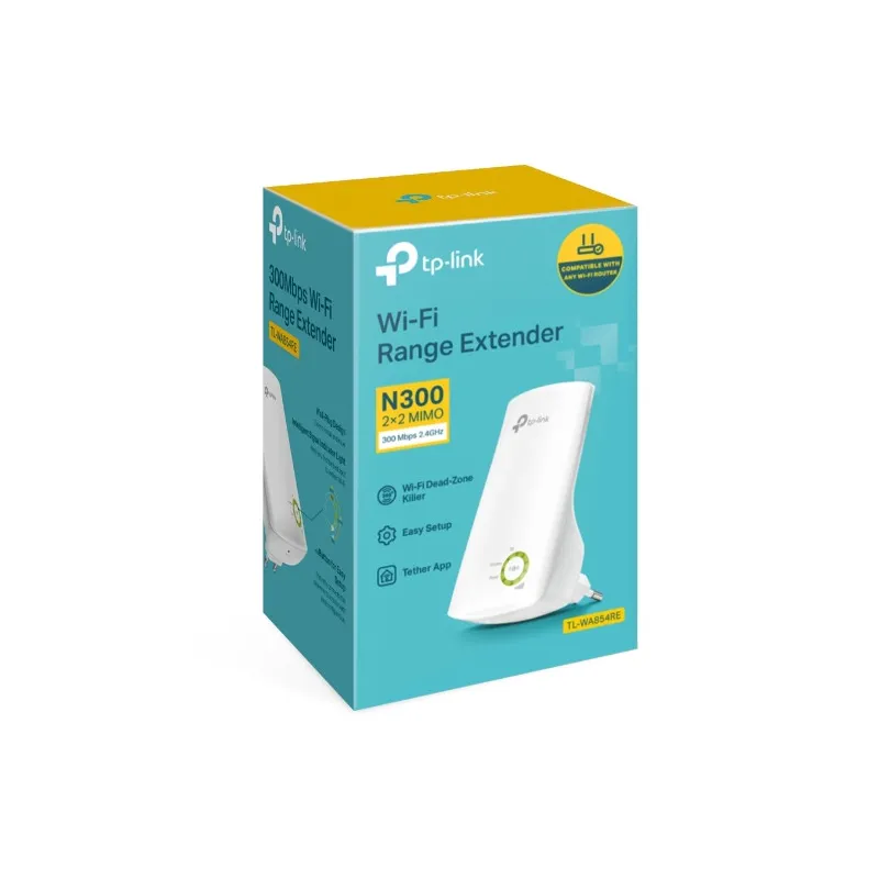 Усилитель сигнала WiFi TP-Link TL-WA854RE V3, 300Mb/s, 2.4GHz - Изображение 2