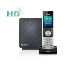 Yealink W60P VoIP DECT Phone, 1x RJ45 100Mb/s, Display, PoE