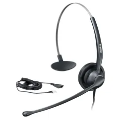 Einseitiges Headset Yealink YHS33, 1x RJ9, 1m Kabel