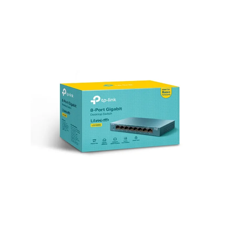 Switch TP-Link LS108G, 8x RJ45 1000Mb/s - Imagen 3